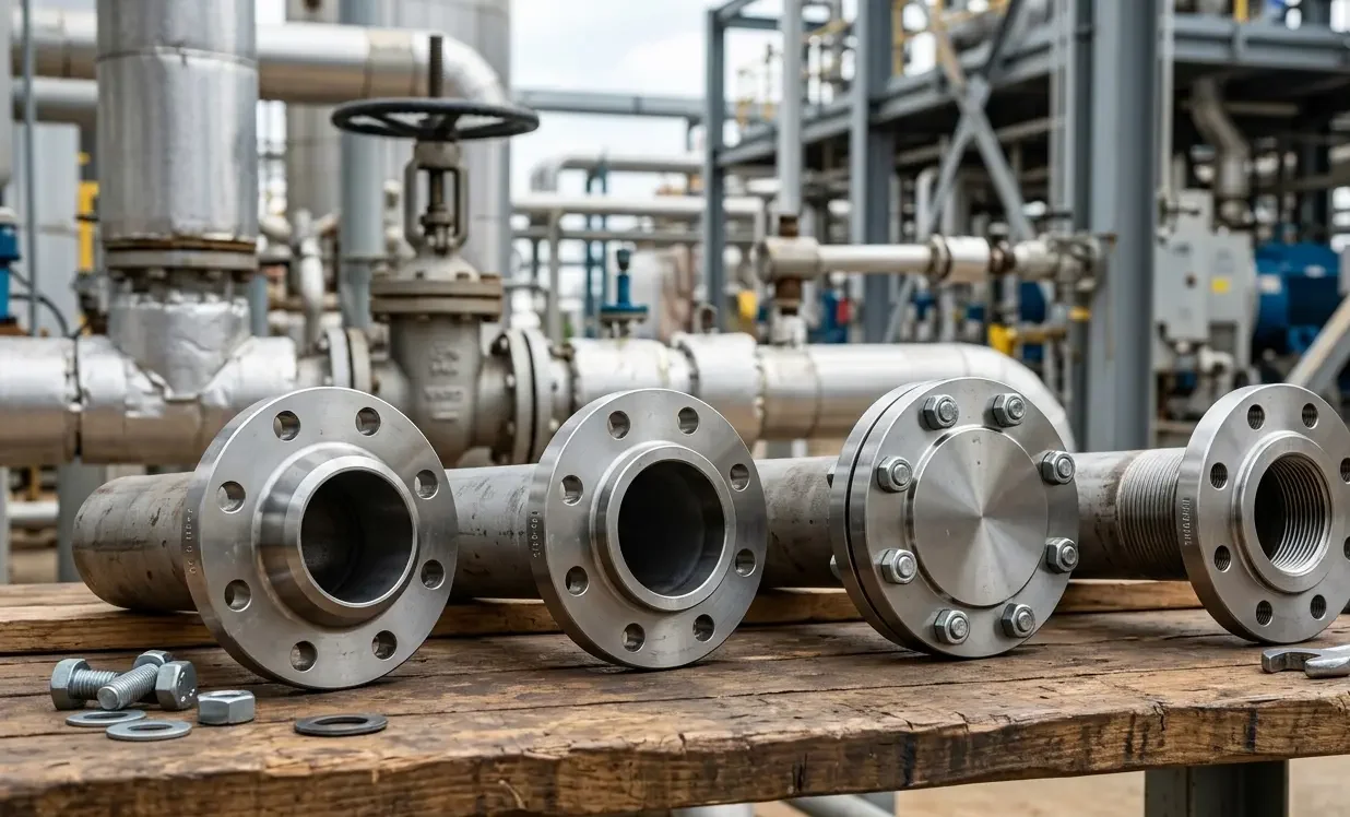 Pipe Flange Types Explained: Weld Neck, Slip-On, Blind & Threaded